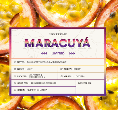 Colombia Maracuya Passion Fruit Mossto Honey PREORDER