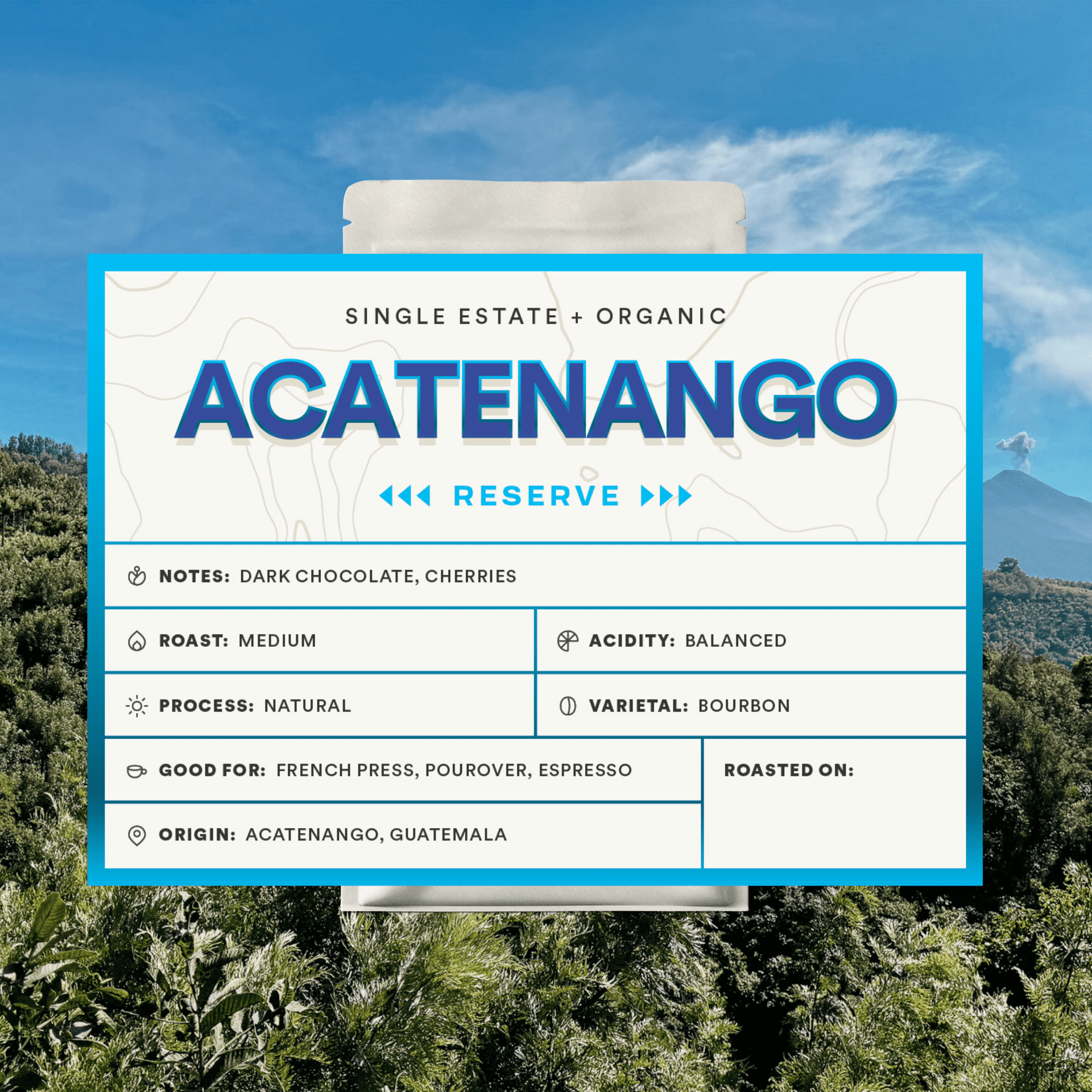 Guatemala Acatenango Natural Medium Roast | Blue Hummingbird Coffee