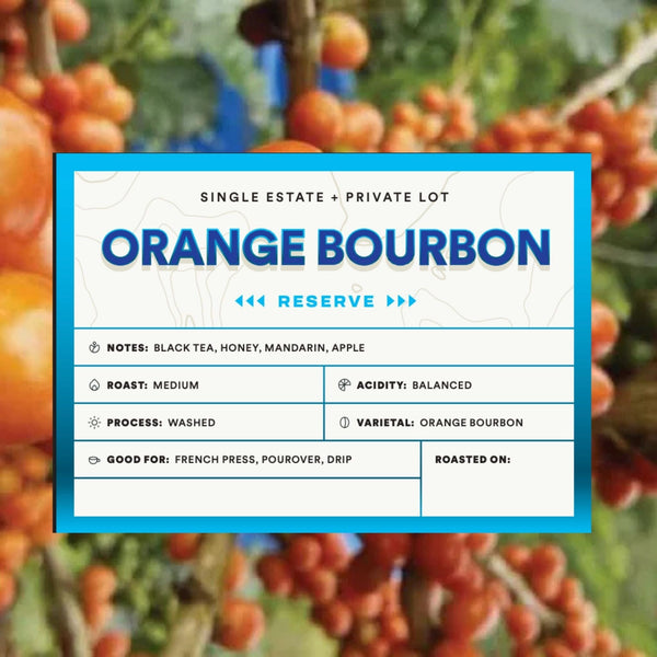 Guatemala Orange Bourbon Coffee – Blue Hummingbird Coffee