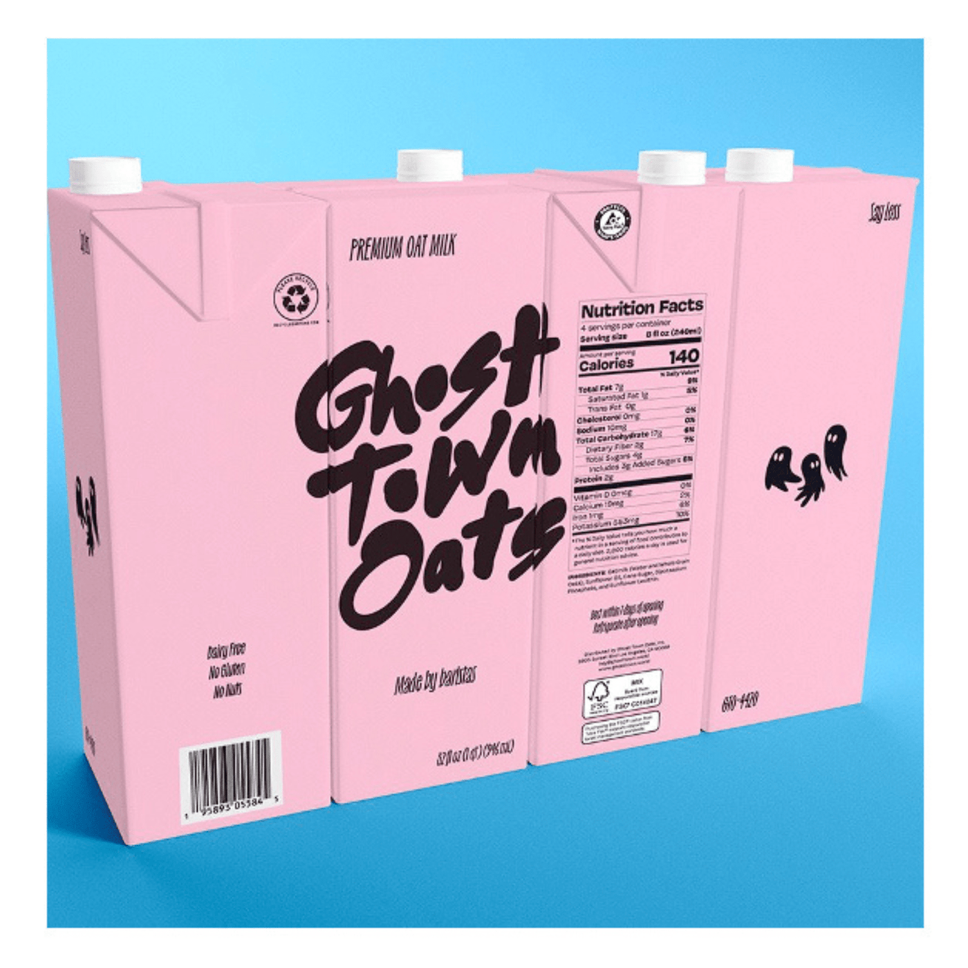 Ghost Town Oat Milk - Premium Oat Milk 32 oz